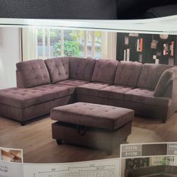 Brand New Special Large Sectional With Ottoman Payment Plan Available
