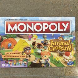 NWT Monopoly Animal Crossing 