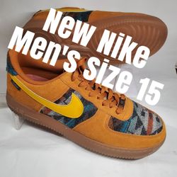 Nike Men's Size 15 M Air Force 1 Low N7 Pendleton Sneakers Jordan CQ7308-700