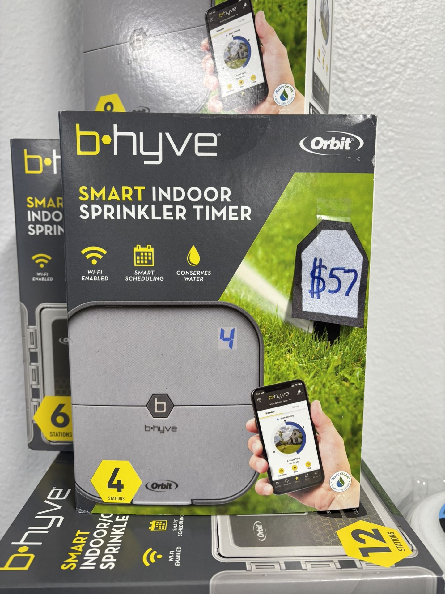 b-hyve 4 Zone Smart Sprinkler Timer.