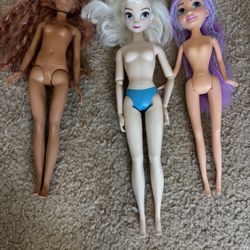 3 Barbie Dolls