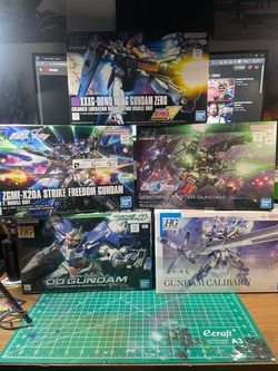 Unbuilt gundam model kit lot