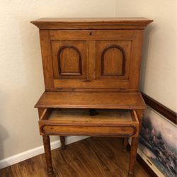 Antique Desk  Very Old Refinished  