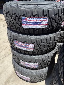 275/55/20 American roadstar rugged terrain tires