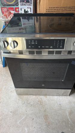 GE Stainless Steel Electric Range and Samsung electric