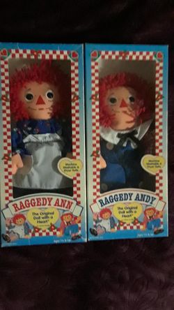 RAGGEDY ANN & ANDY DOLLS $35 FOR BOTH 