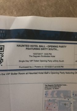 Haunted hotel ball dirty south edm VIP