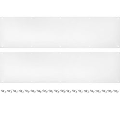 uxcell 2pcs Door Kick Plate, 8 x 30 Inches Aluminum Kick Plate Door Plate, 2 mm Thickness, for Exterior Front Door or Back Door, White=Z11-765