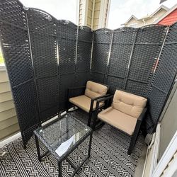 Patio Furniture - Privacy Panel Included 