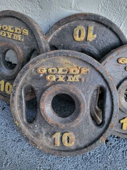 4-10 Lbs Olympic Gold Plate
