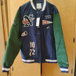Nike Varsity Vintage Style Jacket Mens New