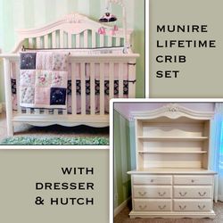 Munire Lifetime Crib & Dresser Set