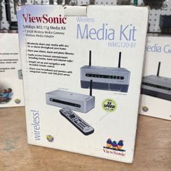 ViewSonic WMG120-B1 + WMA100 Wireless Media Kit – Complete in Box (CIB) 
