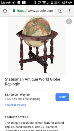 Vintage Globe (not free)
