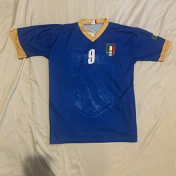 Luca Toni Team Italy #9 Soccer Jersey (Men’s XL)