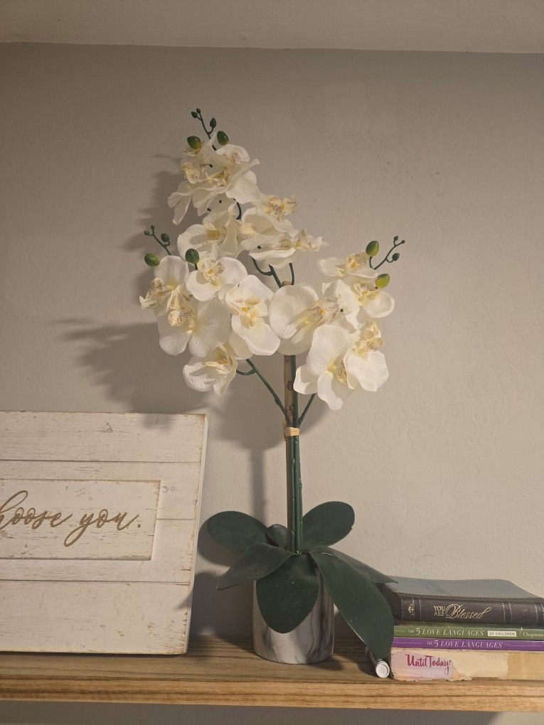 30 Inch Fake Orchid Plant