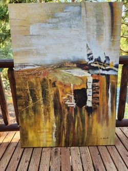 Painting on Canvas - K. Beck