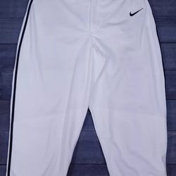 Brand New Nike Knickers White With Black Piping Baseball Pants Men Sizes Medium, Large, 3XL 