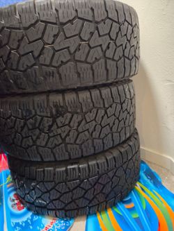 Three tires no rims 35x12.50R20 LT Mud-Terrain Tires – Load Range F