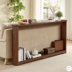 70 inch narrow texture sofa console table with storage