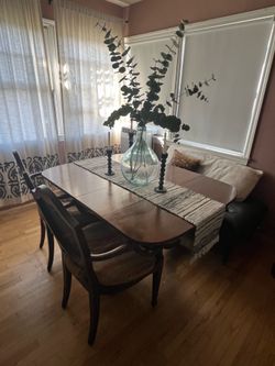 Solid wood folding dining table