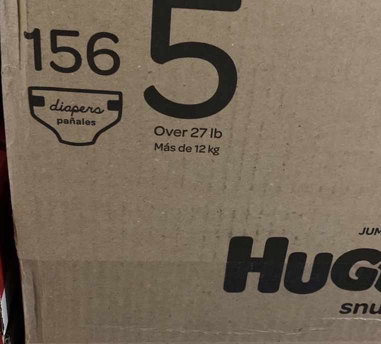 Huggies Snug Dry size 5 diapers-pañales Trade/intercambio