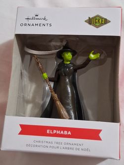 Hallmark Wicked Elphaba Christmas Ornament – New in BoxBeautiful Hallmark ornament featuring Elphaba, the Wicked Witch from Wicked. A must-have for co