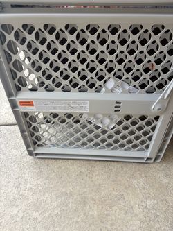 Gray Plastic Baby Safety Gate