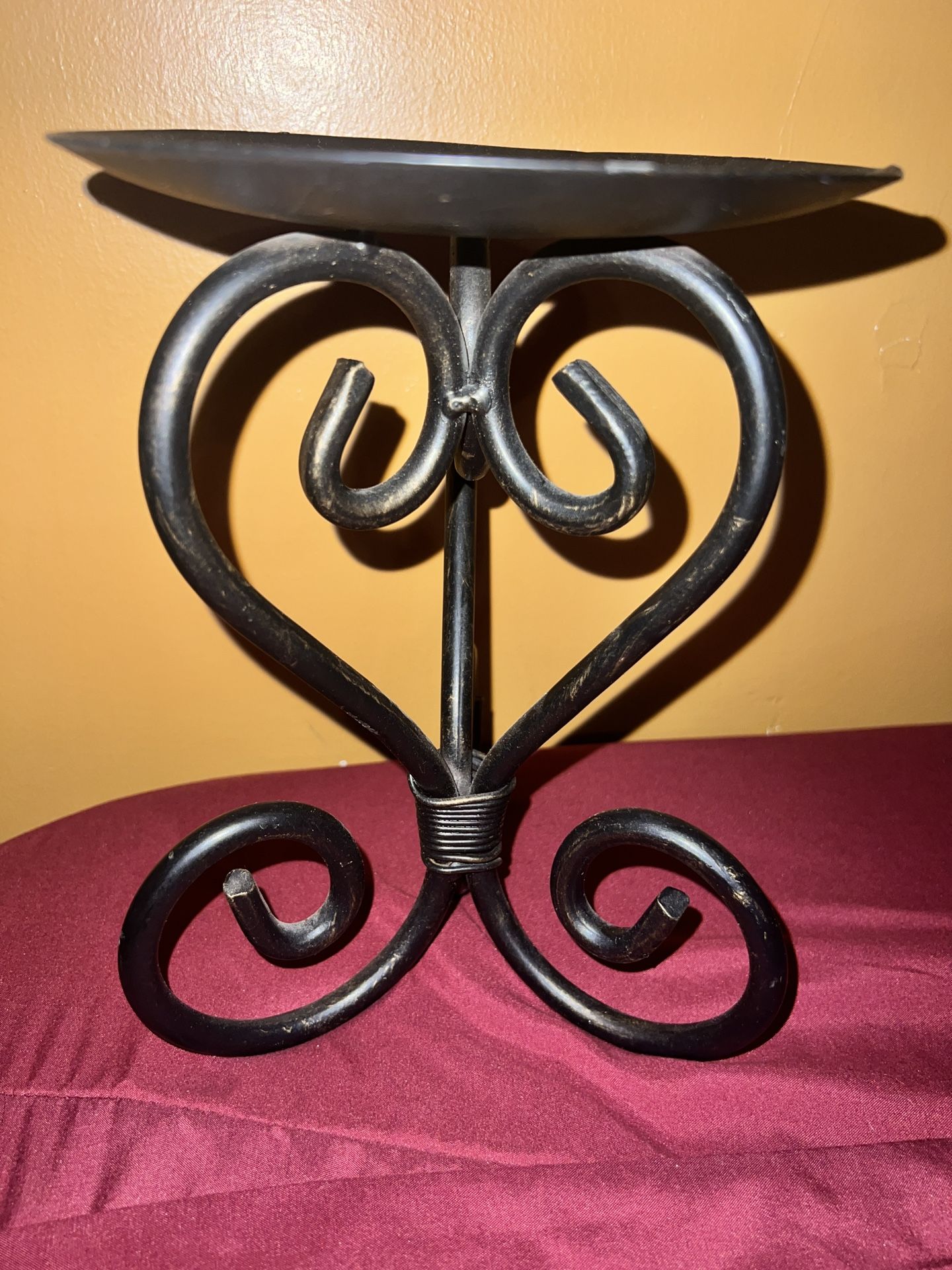 Wrought Iron Candle Holder