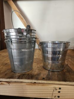 7 metal buckets new