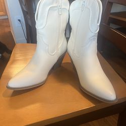 White cowboy boots