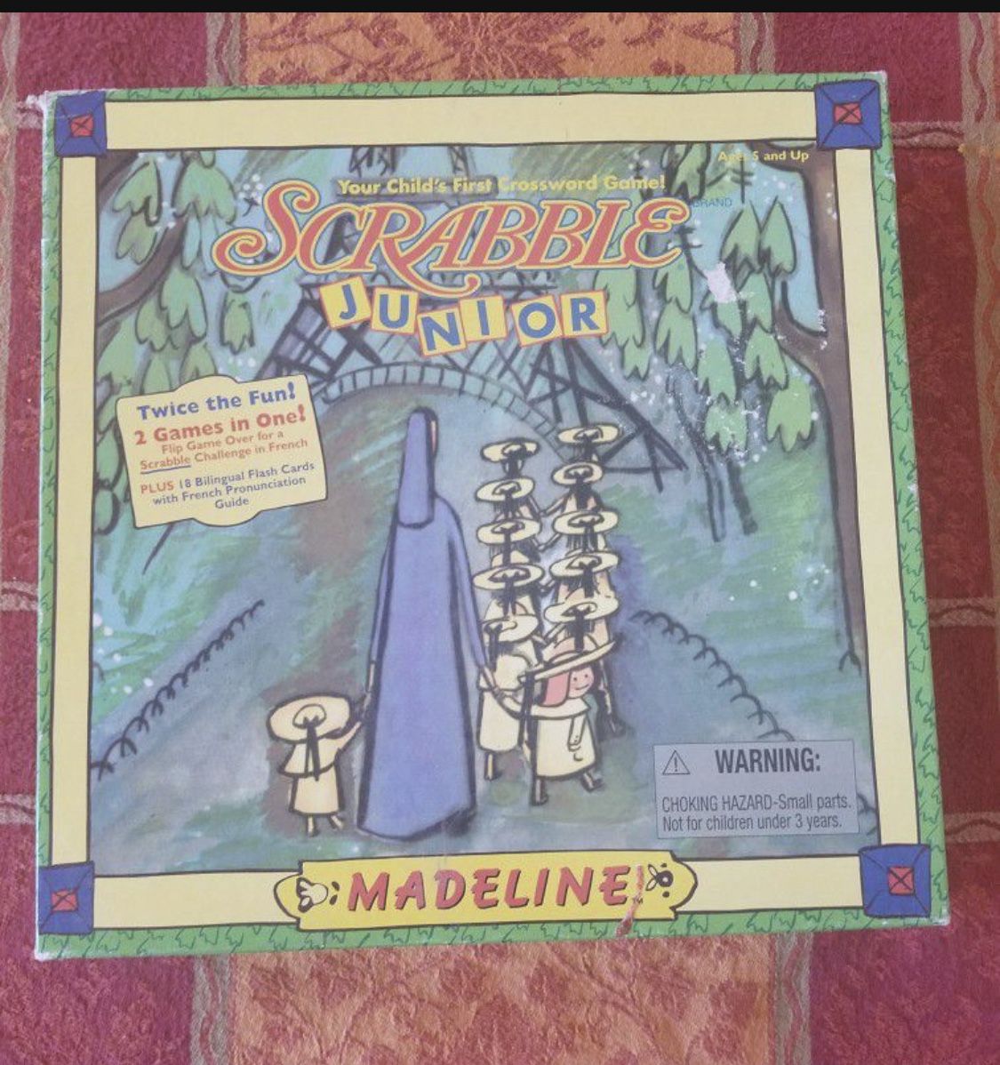 Scramble Junior, Madeline, two sided board live by Oak Hill high