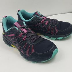 Asics Womens Gel Venture 7 1012A983 Black Running Shoes Sneakers Size 8.5