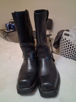 Harley davidson boots size ten men's