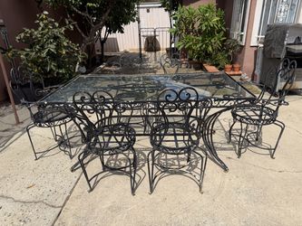 Set de comedor de jardín de hierro