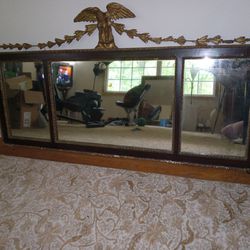 Antique Mirror With Eagle 