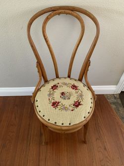 Antique Cross-stitched Chair