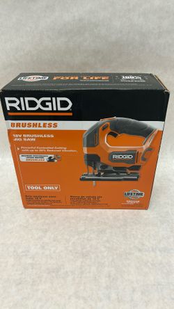 Rigid 18 V brushless jigsaw tool only new inbox model R86344B