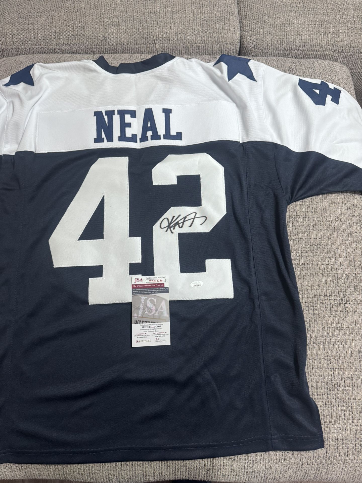 Keanu Neal Signed Autograph Custom Jersey - JSA Coa - Dallas Cowboys