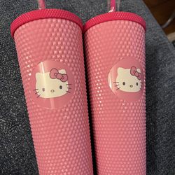 hello kitty cups pink