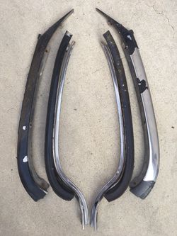 1962 Impala Front windshield Stainless Steel front pillars trims