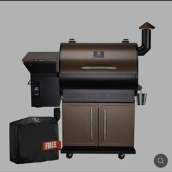 Z GRILLS 700D Wood Pellet Grill & Smoker (Rain Cover Included)