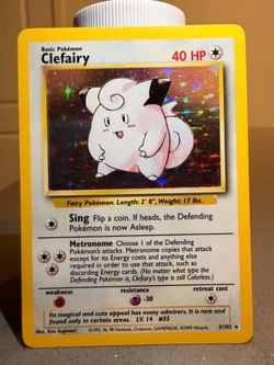 Clefairy Base Set Holo LP 5/102 Pokemon TCG