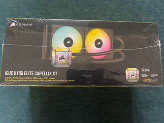 BRAND NEW & SEALED Corsair iCUE H115i ELITE CAPELLIX XT Liquid CPU Cooler - 280mm AIO