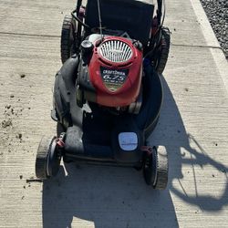 CRAFTSMAN 21" 6.75HP BRIGGS STRATTON 3-in-1 Self Propelled Gas Mower Bagger ONLY $200