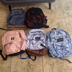 Jansport, Adidas, Volcolm Backpacks 