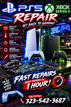 Playstation Repairs OPEN LATE +Same Day FIX!