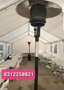 Tents and heaters for party