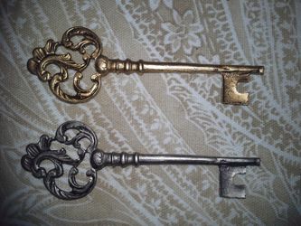 Gold and Silver Pewter Keys