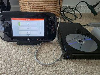 Wii U console with gamepad